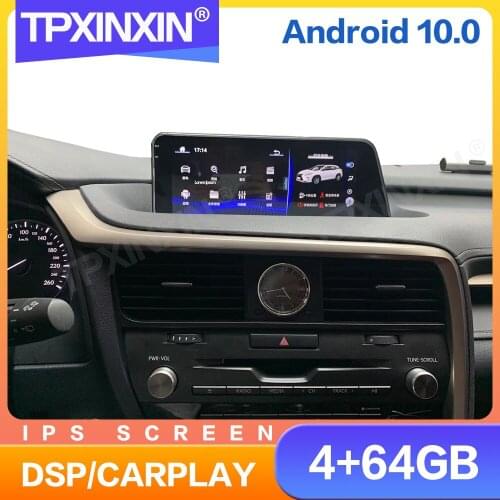 4+64GB Android 10.0 Car Radio For Lexus RX 2016 2017 2018 Multimedia AutoRadio Player Navigation Stereo GPS 2 din Accessories