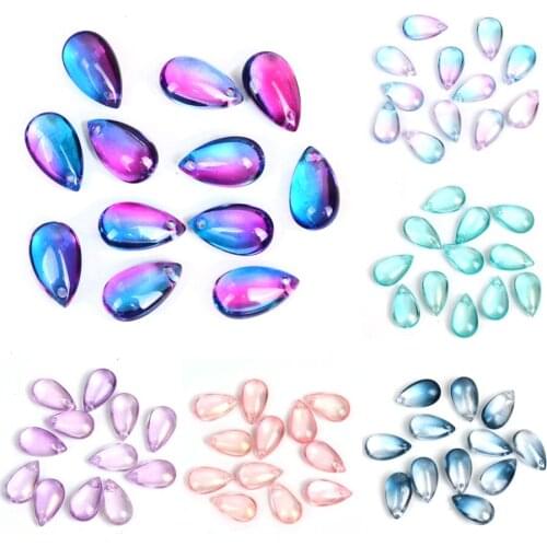 8x14mm Teardrop Lampwork Beads Crystal Czech Glass Beads For Jewelry Making Cabochon Bead Pendant Handmade DIY Necklace Bijoux