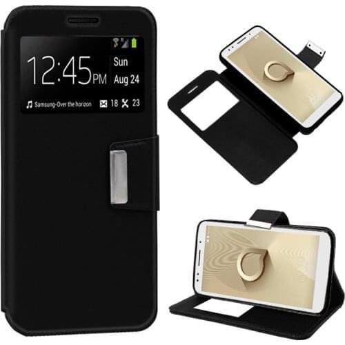 Case Flip Cover Alcatel 1X Black Color