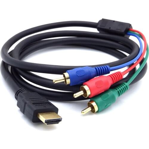 HDMI-compatible To 3RCA 3-RCA Video Component Convert Cable For HDMI Realplayer To HDTV Signal Transmission