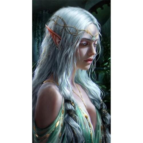 5D Diy Diamond Embroidery Fantasy Art Elf Girl Picture Of Rhinestone Diamond Painting Cross Stitch Mosaic Wall StickersZP-4958