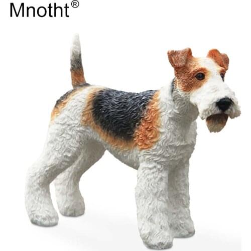 Mnotht Collection Toy 1/6 Fox Terrier Dog Simulation Animal Dog Model High Quality Resin for Action Figure Scene Accessory m5n