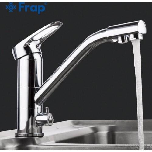 FRAP Kitchen Faucet deck mounted Brass kitchen sink faucet mixer single handle flexible faucet kitchen tap cold and hot water