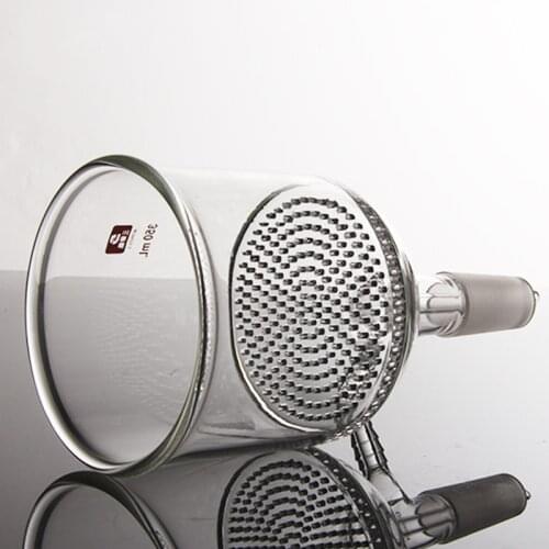 Laboratory high quality glass funnel German craft glass plate laser engraved glass plate bushing funnel 24 ports 500/ 600/1000