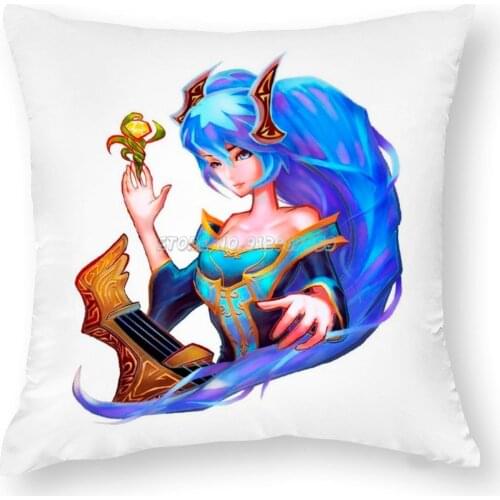 League Of Legend _ Sona Pillow Case Backdrop Cushion Covers Bedding Pillow Cases Home Decor Leagueoflegend