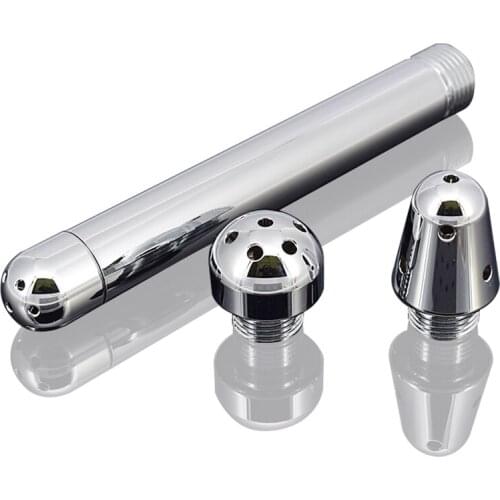 Metal Anal Clean Shower Enema Water Nozzle 3 Style Plug Head Enema Anal Cleaning Vagina Clean Kit/Faucet Anal Plug Anal Sex Toy
