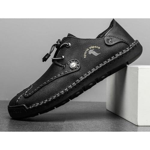 Leather Men Shoes Casual Split Leather Shoes Men Loafers Super Comfort Snow Shoes Men Flats Hot Sale Moccasins Shoes