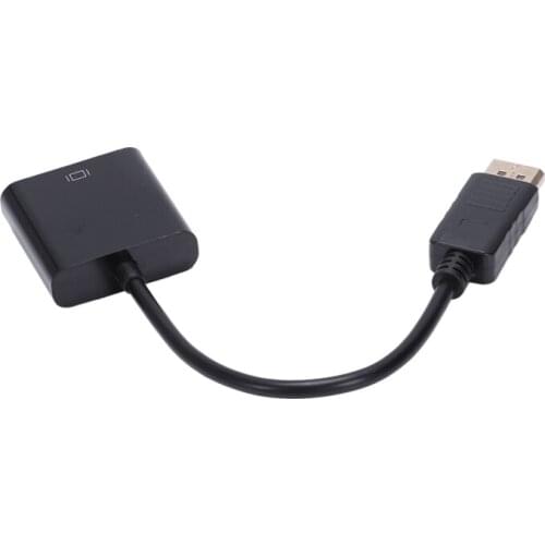 Male Display Port DP to VGA Female Adapter Cable Converter For Projector DTV TV HDVD Player 1080P