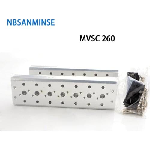 MVSC 260 300 460 standard Solenoid Valve Manifold Mindman Series low pressure Conflux Board High Quality NBSANMINSE