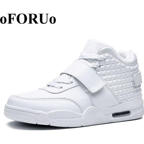 New 2016 Men Spring Running Shoes Red Leather Men High Top Sneakers Shoe Breathable Winter Men Walking Shoes 103