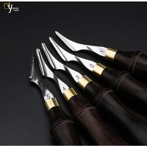 Original edger leather trimmer Manual leather art no. 1-5 edger tanning leather DIY chamfer manual leather processing tool