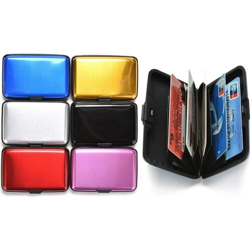Peerless candy color Large Capacity Senior Metal Note card holder, Card package Business Note Holder