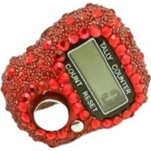 Sand blasting Model Cubic Zirconia Zikirmatik Digital Ring-red