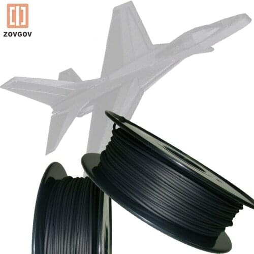 PETG Carbon Fiber Filament ZOVGOV 3D Plastic Printing Material Extruder 1.75mm O.8KG Petg-cf Black Material Accessories FDM