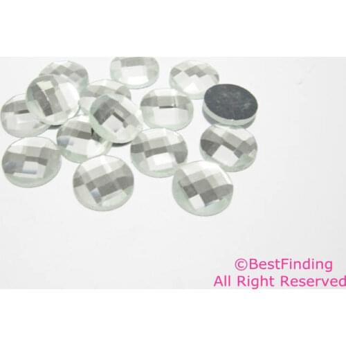 12mm Crystal cabochon flat backs for jewelry making