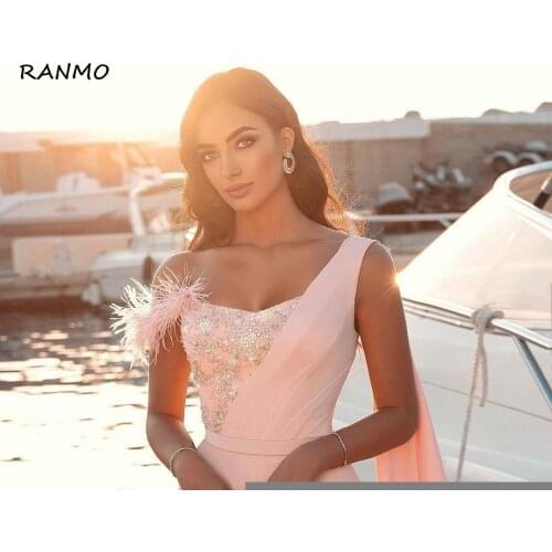 Женские платья на одно плечо RANMO China At AliExpress