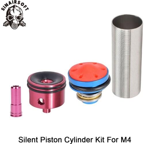 Sale MA 4pcs Cylinder Head /piston Head /nozzle /Cylinder Set For M4 Series Airsoft AEG Paintball Shooting Hunting Accessories