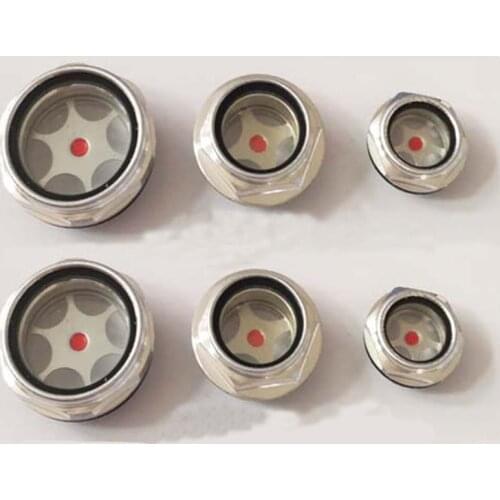 Alu Oil Level Sight Glass Window Air Compressor M14 M16 M18 M20 M22 M24 M26 1/4" 3/8" 1/2" 3/4" 1" BSP Male
