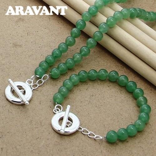 Freshwater Pearl Jewelry Sets Green Pearl Bracelet Necklace Statement Women Wedding Pearl Jewelry Set