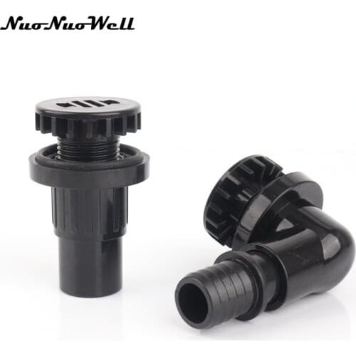 1pc NuoNuoWell Plastic 25mm fish tank drainage aquarium 90 degree water outlet fish tank joints 20mm hose connector