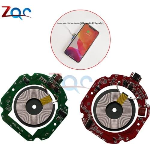 10W Micro USB DC 5 -9V / 15W Type C USB DC 5 -12V Fast Charging Wireless Charger Module Transmitter PCBA Circuit Board with Coil