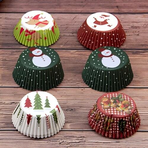100PCS Muffins Paper Cupcake Wrappers Baking Cups Cases Muffin Boxes Cake Cup Decorating Tools Kitchen Cake Tools 2