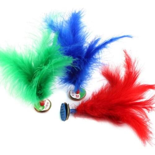 2Pcs Feather Chinese Kick Shuttlecock Kids Toy Sport Exercise Outdoor Game Foot Kicking Shuttlecock