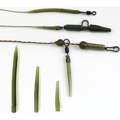 20PCS Carp Fishing Accessories Anti Tangle Sleeve Helicopter Rig Tubing Hook Swivel Connector for Fishing Line Protection