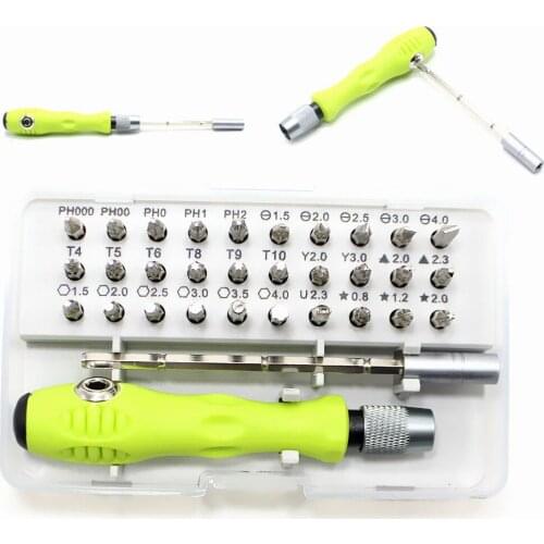 32 in 1 Multi-Functional Manual Set Mini Tool Kit Plum Screwdriver Set Magnetic Head Mobile Phone Camera Glasses Repair Tool
