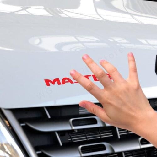 4pcs Car Side Sticker For Renault Master Car Decoration Vinyl Decals Car Vinyl Hood Decal Stickers Auto Tuning Accessories