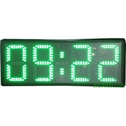 8inch green color hours and minutes LED clock (HST4-8G)