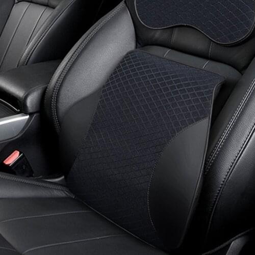 3D memory foam car lumbar pillow car memory foam cotton lumbar pillow lumbar back waist loose support car supplies