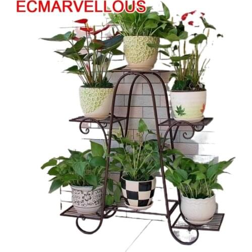 In Metallo A Ripiani Decor Iron Salincagi Mensole Per Fiori Planten Rek Metal Flower Shelf Balcony Balcon Balkon Plant Rack