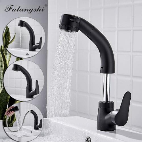 FALANGSHI Pull-out Bath Mixers With Shower Head