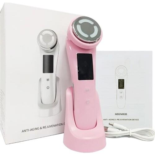 EMS Facial Massager Photon Therapy Vibration Anti Aging Wrinkle Removal Skin Tightening Hot Treatment Skin Care Beauty Devices