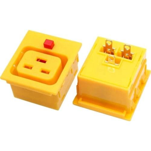 IEC320 C19 Black locakable PDU UPS ouetlet socket for extension cord