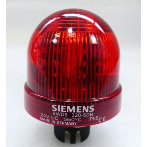 8WD5320-5DB 8WD53205DB Integrated signal lamp, rotating light, with integrated LED, red, 24 V AC/DC, Diameter 70 mm