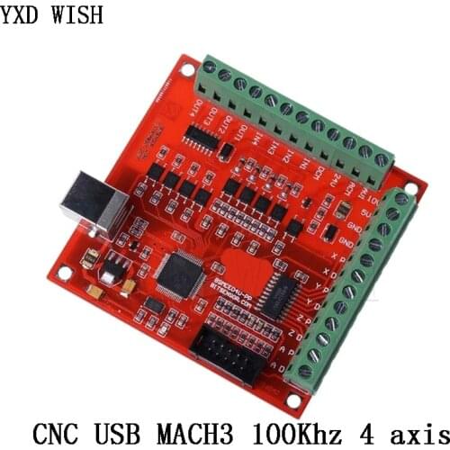 Breakout Board CNC USB MACH3 100Khz 4 axis interface Driver Motion Controller Driver Board