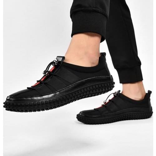 Sneakers Men Shoes Slip On Male Shoes Loafers Men Genuine Leather Shoes Summer Breathable Green Mens Loafers Leather Shoes