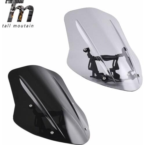 For 2014-2018 Ducati Diavel Windscreen Windshield Cover Wind Deflector with Mounting Bracket 2015 2016 2017 Motorcycle Parts New