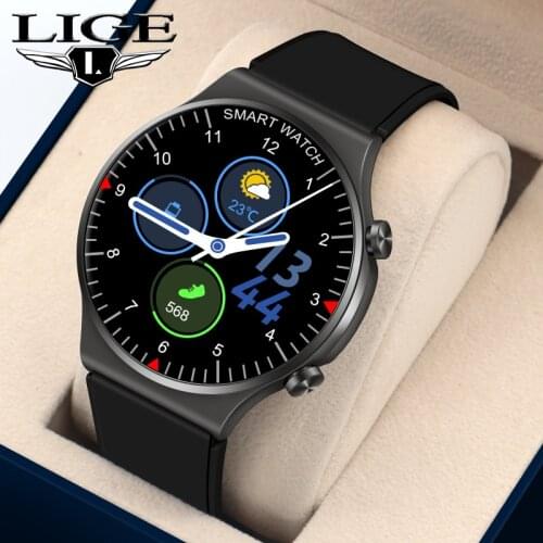 LIGE Smart Watch Men ​Bluetooth Call IP67 Waterproof Heart Rate Monitor Mens Watches Sports Smartwatch For Huawei Android IOS