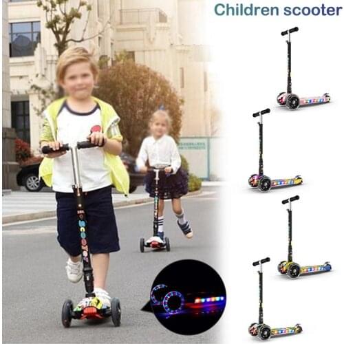 Flashing 3 Wheels Kids Bikes Scooter Gift Fun Exercise Toys Skate Scooter Children Kick Scooter Child