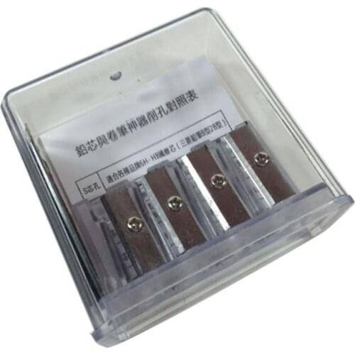 Multifunctional 4 Holes Charcoal Pencil Sharpener Long Core Lead Drawing Art Manual Sketching Drawing Supplies