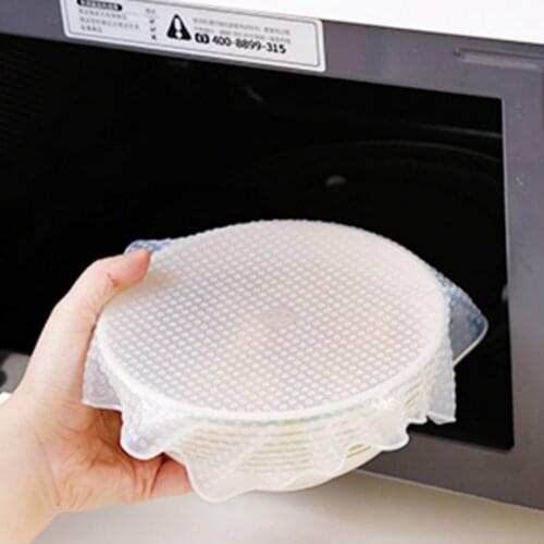 Multifunctional Food Fresh Keeping Wrap Reusable Silicone Food Wraps Seal Vacuum Cover Lid Stretch Kitchen Supplies