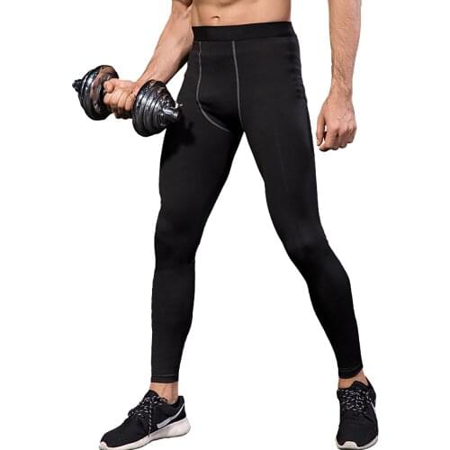 Mens Running Tights Sport Leggings Compression Underwear Quick-drying High Elastic Pants Jogging Fitness Gym Trousers MMA XXXL