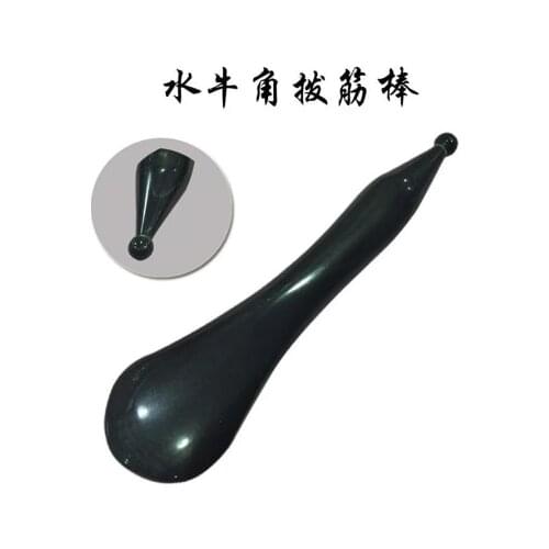 Natural round-Toe Buffalo Horn Eye Scraping Facial Part Nose Bridge Acupuncture Massage Scraping Muscle-poking Stick Beauty Roll
