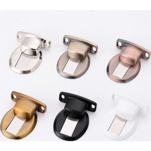 Non - Perforated Stainless Steel Invisible Zinc Alloy Anti - Collision Door Block Magnetic Door Suction