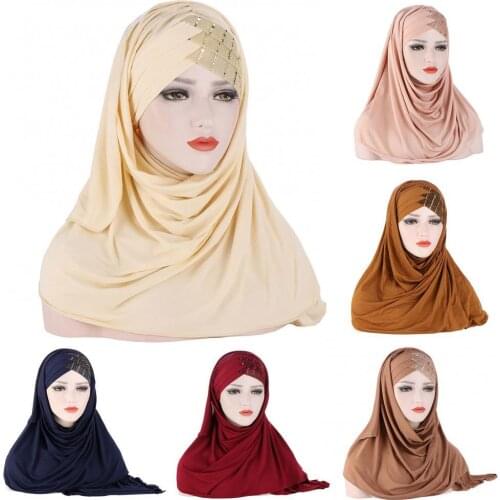 New Muslim Women Cross Silk Sleep Chemo Hat Beanie Women Soft Silk with Sequins Hijab Headwrap Headscarf Turban Hat Cap Headwear