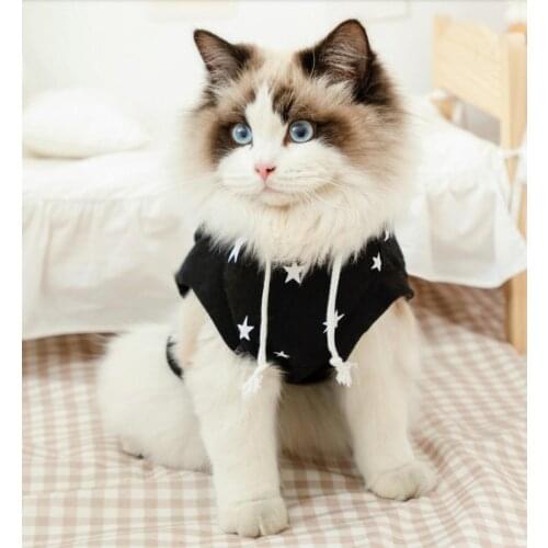 Cat Clothes Cotton Pet Clothing For Small Medium Dogs Vest Shirt