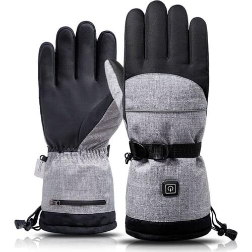 Electric Heating Snowmobile Snowboard Ski Gloves Snow Mittens Windproof Waterproof Men Women Snowboarding Skiing Gloves